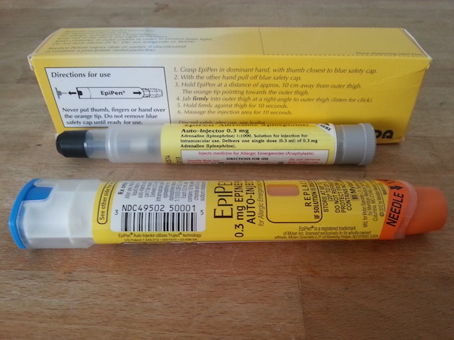 Image of expired allergy medication - Epipens