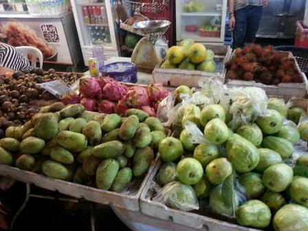 Fruit Market Stall in Malaysia