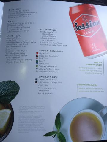 Alaska Airlines Drink Options