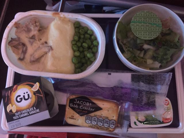 Virgin LHR - BOS Chicken Meal without labels