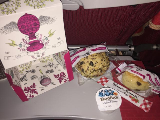 Virgin LHR - BOS Mile High Tea