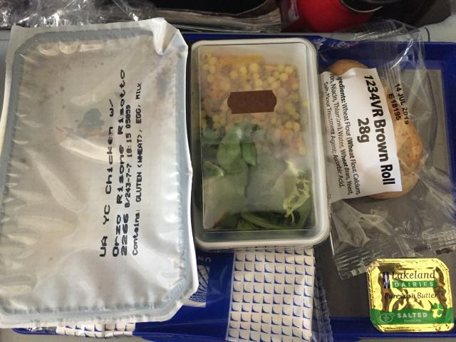 United Airlines In Flight Meal